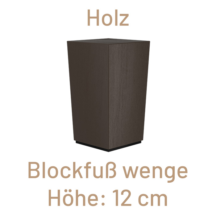 Holz Blockfuß, wenge