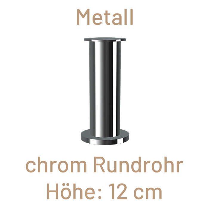 Metallfuß, Rundrohr